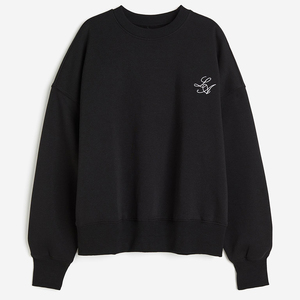 Sweatshirts en molleton écologique de couleur unie 100% coton pour femmes avec logo personnalisé et décoration d'insigne pour l'hiver - Product Image 5