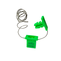 Sceau de compteur en polypropylène à double verrouillage avec fil, durable et robuste pour les compteurs d'électricité, de gaz et d'eau