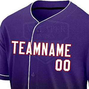 Fabricación directa de fábrica de alta calidad de color personalizado transpirable adulto béisbol y softbol conjunto de uniformes deportivos - Product Image 6