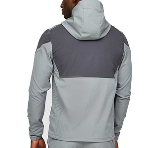 Chaqueta Deportiva de Maternidad con Capucha, Reflectante, con Bloques de Color, Cortavientos, 100% Algodón, para Deportes al Aire Libre, Correr, con Cordón Ajustable - Product Image 5