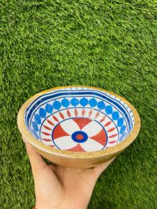 Cuenco de comedor de madera de mango de lujo pulido respetuoso con el medio ambiente personalizable hecho a mano con diseño único para uso doméstico o como regalo - Product Image 5