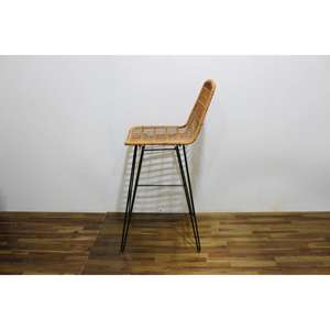 Comhome-Banc de jardin en rotin élégant avec accoudoirs pour des sièges confortables - Product Image 5