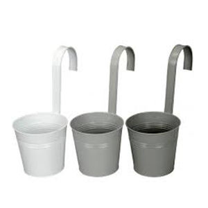 Cubo de lata galvanizado Vintage - Product Image 4