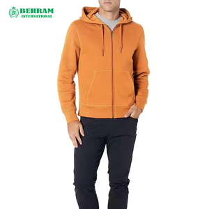 Nouveauté, sweat à capuche unisexe de haute qualité 100% coton, fermeture éclair, vêtements d'hiver personnalisés, polaire/éponge française, séchage rapide, respirant - Product Image 1