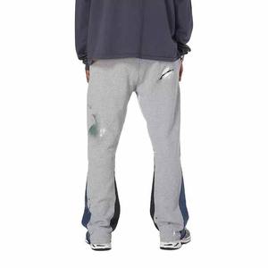 Taille haute Baggy Flare Pantalon Loose Fit Coton Polaire Terry Jogging Pantalon Casual Sport Style - Product Image 6