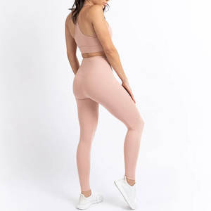 Nuevo conjunto de Yoga con estampado de 2 piezas al por mayor para mujer, sujetador y mallas deportivos sin costuras de talla grande para ropa deportiva de gimnasio - Product Image 6