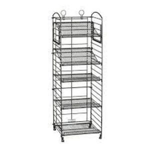 Étagère à dossiers en métal à 4 compartiments, personnalisée, design vertical, rangement, organisation, présentoir - Product Image 1