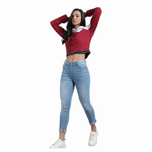 Vente directe d'usine OEM, sweat-shirts à manches longues et courts à vendre, coupe confortable, style grande taille, tendance, sweat-shirt court - Product Image 6