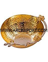 Bol de service de nourriture en métal jetable de conception fabuleuse décoration de table de qualité standard de luxe bol de fantaisie de luxe en gros - Product Image 3