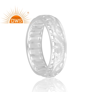 Increíble diseño, anillo de banda de Plata de Ley 925, joyería de diseño personalizado para mujer, regalo para ella. - Product Image 2