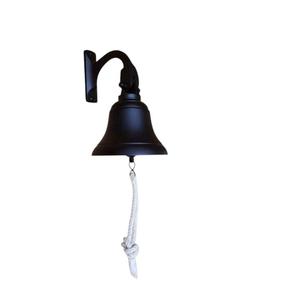 Vente en gros, support mural, cloche noire, décoration suspendue, cloches décoratives de Noël, cloches de style campagnard artisanal en métal coulé - Product Image 1