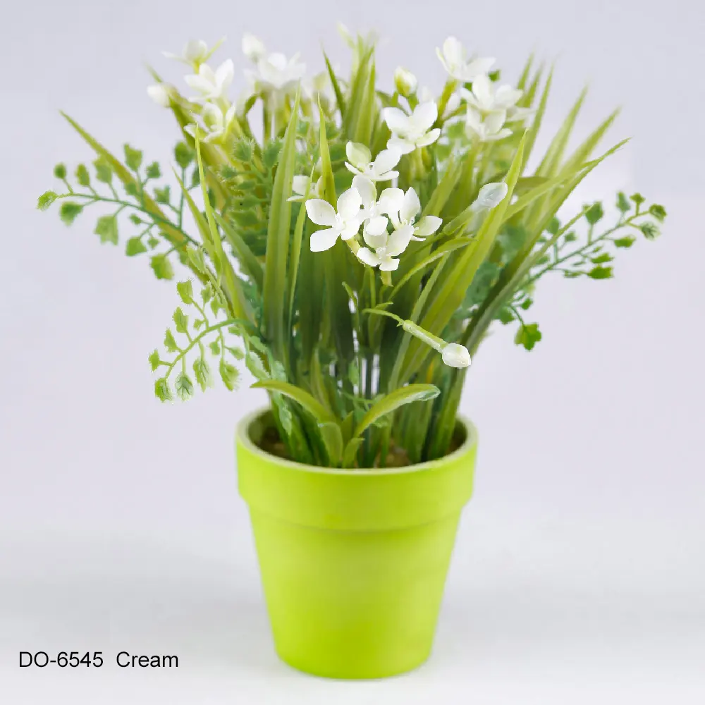 호의를 베푸는 가격 플라스틱에 있는 아름다운 플라스틱 백색 25 Cm 농가 가짜 꽃