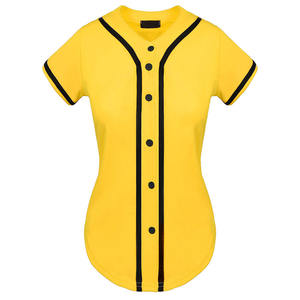 Camiseta de béisbol agradable a la piel, ropa deportiva con logotipo personalizado, camiseta de béisbol de secado rápido cómoda de la mejor calidad para mujer - Product Image 1