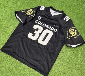 Unisex Summer American <b>Football</b> Jersey 100% Polyester <b>Retro</b> Printed Embroidered Plus Size Short Sleeve Breathable Quick Dry Mesh - Product Image 1