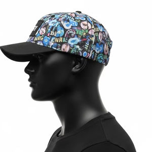 หมวกสแนปแบ็กพิมพ์ลายดิจิทัล6แผง, หมวกปีกแบนปรับได้ผ้าโพลีเอสเตอร์ผสมผ้าฝ้ายปรับได้เครื่องแต่งกายแนวสตรีทใส่กลางแจ้งกีฬาลำลอง - Product Image 5