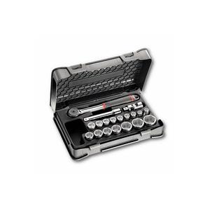 ชุดเครื่องมืออุซาก 19 ชิ้น พร้อมซ็อกเก็ตหกเหลี่ยมในกล่อง ABS ชุดซ็อกเก็ตที่ทนทาน - Product Image 1