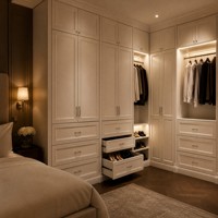 Armoire personnalisée rentable personnalisée grande armoire et armoire-penderie intégrée sur mesure conception de mesures personnalisées
