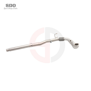 Downpipe haute performance SDO pour VW Golf 7.5R compatible avec le turbocompresseur IS38, version racing premium en acier inoxydable SS304. - Product Image 4
