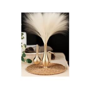 Florero decorativo de lujo Florero de flores brillantes de aluminio para boda y decoración del piso del hogar Florero de metal - Product Image 1