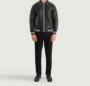 Chaqueta Bomber Estilo Universitario Auténtica con Diseño Formal Recubierto, Materiales Premium y Ajuste Perfecto para Unisex - Product Image 4