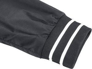 Men's Casual Comfortable Satin Bomber Jacket Solid Color <b>Zip</b> Outwear Embroidery Hood Decorations for Spring Autumn Fall Winter - Product Image 5