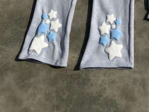 Conjunto de chándal lavado con ácido Unisex OEM diseño personalizado peso pesado Vintage Sudadera con capucha pantalones de chándal otoño alta calidad Unisex chándal - Product Image 6