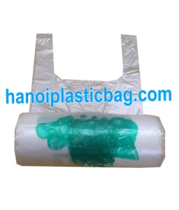 Bolsa Transparente de LDPE Tipo Camiseta en Rollo, Reutilizable, con Logotipo y Tamaño Personalizados, Impresión Serigráfica, Proveedor Haplast, Exportación desde Vietnam - Product Image 3