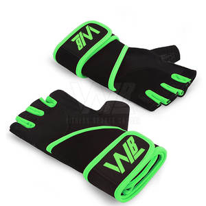 Stylish Half-<b>Finger</b> Neoprene Workout Gloves with Wrist <b>Support</b> Fitness Accessories for Sports Gym Training and Weightlifting - Product Image 2