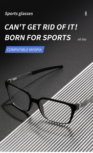 Montura Óptica Deportiva Unisex de Alta Calidad TR90 con Patillas Metálicas, Personalizable con Logotipo, Montura de Gafas de Sol de Diseño - Product Image 1