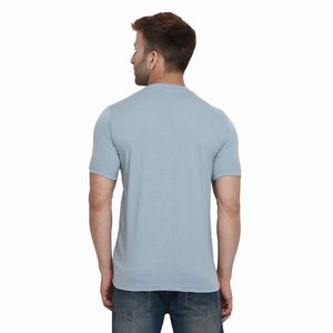 Camiseta de Hombre de Excelente Calidad, Manga Corta, Color Gris, Cuello Redondo, Talla Grande, Corte Ajustado, Hecha de Algodón, Camisetas Modernas - Product Image 2