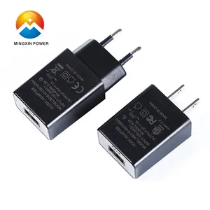 Top Leader Factory Travel Charger USB 5V1A 5W Power Adapter with ETL FCC CE RoHS Cheap Price