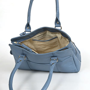 Sac fourre-tout en cuir PU décontracté pour femmes avec poches zippées et bretelles réglables Sac à main de grande capacité pour le shopping - Product Image 6