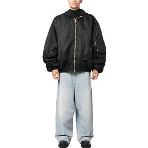 Nueva Chaqueta Bomber de Invierno para Hombre, Manga Larga, con Cordón, de Lona y Nailon, Impermeable, Cortavientos, Cuello Cómodo, Ecológica, al por Mayor - Product Image 2