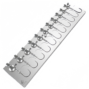 Molde de Jigging a Laser Personalizado, Molde de Jigging para Iscas de <span class=keywords><strong>Metal</strong></span> com Fio Passante, Conjunto de Molde de Jigging para Pesca com Cabeça de Jig de <span class=keywords><strong>Metal</strong></span> Fundido CNC - Product Image 4