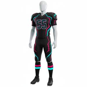 Uniforme de Fútbol Americano de Alto Rendimiento, Manga Corta, Color, Número y Logotipo Personalizables, 100% Poliéster Transpirable, Servicio OEM - Product Image 5