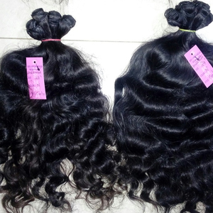 Extensiones de cabello humano rizado de templo indio del sur de Grado Superior origen indio - Product Image 2