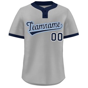 Maillot de baseball personnalisé Streetwear boutonné tissu en maille à blocage de couleur audacieuse chemise de softball à séchage rapide style collège des jeunes USA Fit - Product Image 1