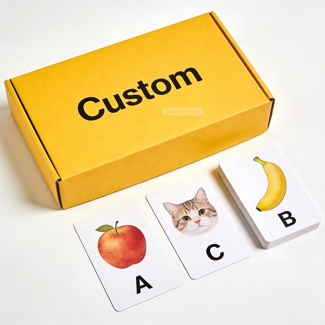 Eco-Friendly Educational Flash Cards OEM Personalize Design Printing Children Educational Learning Flash Cards
