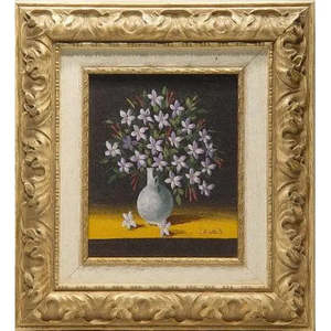 Pintura única sobre lienzo, arte de pared, pintura al óleo española, lista para colgar, para decoración de pared del hogar, 22 x 25, Abcp-62 - Product Image 1