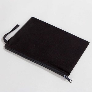 Women's Black Cotton <b>Wristlet</b> Clutch Pouch 10 7 Inches (25 18 Cm) - Product Image 4