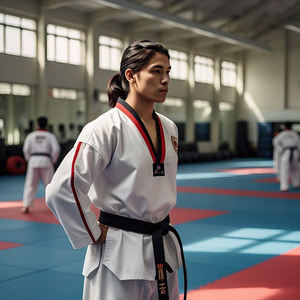 Uniforme de Taekwondo à la mode professionnel personnaliser les uniformes de Taekwondo d'arts martiaux costume de Taekwondo de combat compétitif - Product Image 2