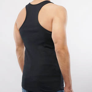 Logo personnalisé de haute qualité hommes Gym Fitness débardeur respirant uni blanc haute technologie mode grande taille en gros - Product Image 3