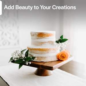 13 Inch Rustic Wood <b>Table</b> Stands for Decorating and Serving - Wooden Pedestal for Cupcake Dessert Fruit Wedding & <b>Birthday</b> - Product Image 3