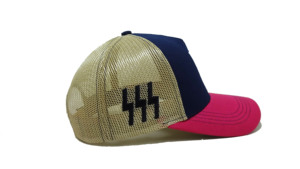 Tri couleur 5 panneaux camionneur chapeaux broderie personnalisée Logo Snapback casquettes Vietnam usine chapeau promotionnel Sport papa casquette échantillon gratuit - Product Image 4