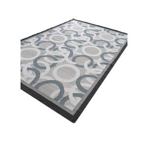 Alfombras Geométricas de Lana Alhambra en Gris y Negro, Tejido Plano para el Hogar, Pasillo, Rectangulares a Rayas-ADWL-13206 para Dormitorio, Sala de Estar - Product Image 2