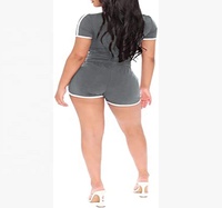 2023 mode été décontracté Gym sport femmes vêtements 2 pièces haut court et Biker Shorts ensembles deux pièces ensemble court