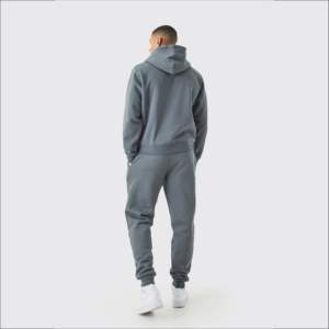 Conjunto Deportivo Informal Unisex de Primera Calidad, Color Sólido, Resistente al Desgaste, con Logotipo Personalizado Serigrafiado al por Mayor, Pantalones y Sudadera con Capucha - Product Image 5