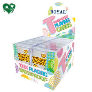 Animal leopardo plástico transparente naipes transparentes cartas de póquer - Product Image 3