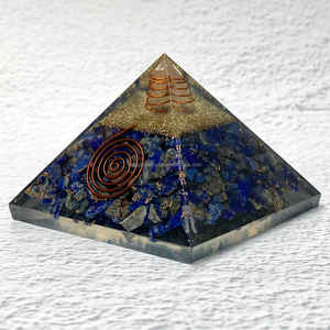 Venta al por mayor Natural lapislázuli pirámide REIKI meditación piedra semipreciosa para la decoración del hogar Feng Shui energía piedra amor - Product Image 3
