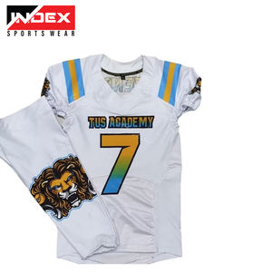 Uniforme de fútbol americano personalizado de peso ligero Uniformes de fútbol americano de color liso de nuevo estilo con logotipos personalizados - Product Image 5